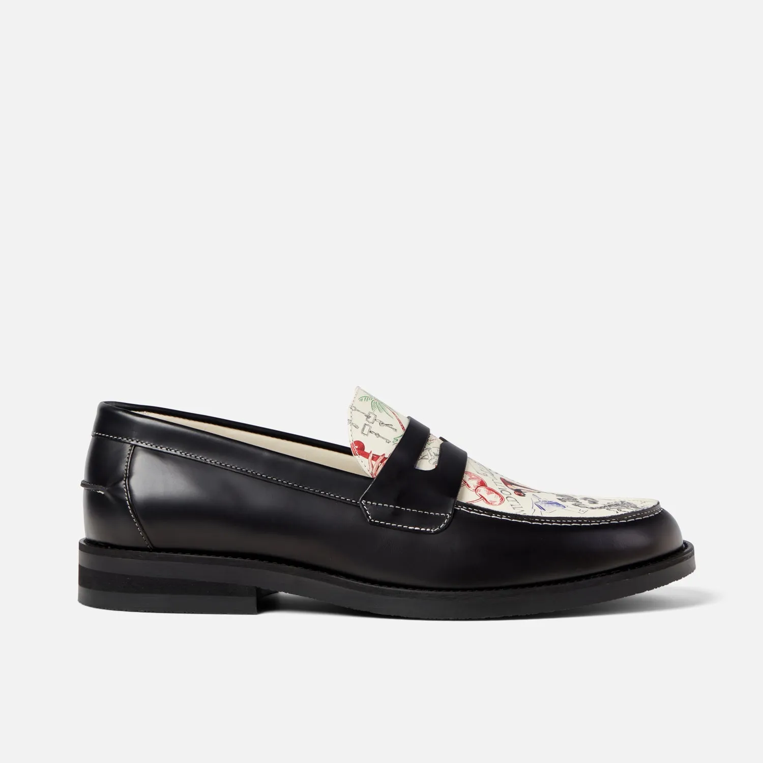 Cushioned Wilde Sketch Penny Loafer - Men's