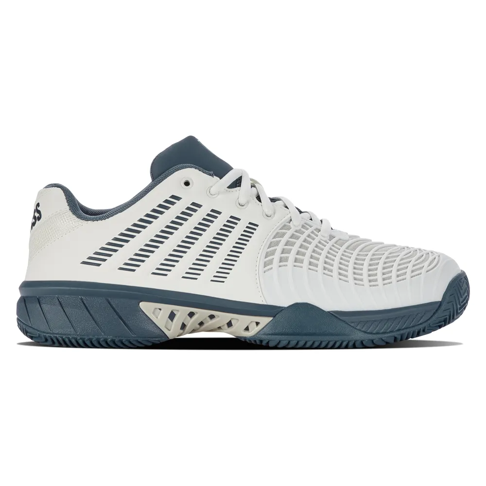 K-Swiss Express Light 3 HB Tennis Shoes (Mens) - Star White/Moonstruck/Indian Teal Comfort Fit