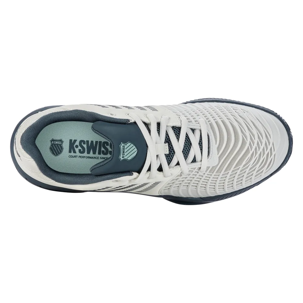 Lightweight K-Swiss Express Light 3 HB Tennis Shoes (Mens) - Star White/Moonstruck/Indian Teal