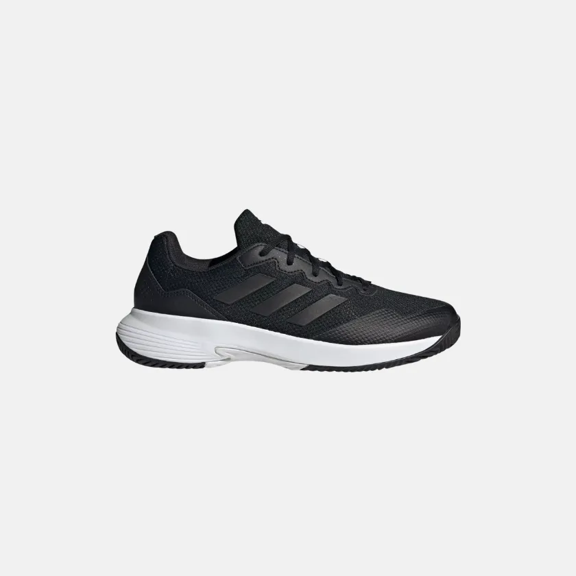 Easy Walk Adidas Men??s Gamecourt 2.0 Tennis Shoes - Core Black/ Core Black/ Grey Four