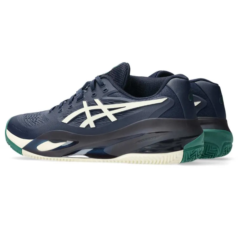 Stable Step Urban Walk Asics Gel Resolution X Clay Men's Tennis Shoe (Midnight/Cream)