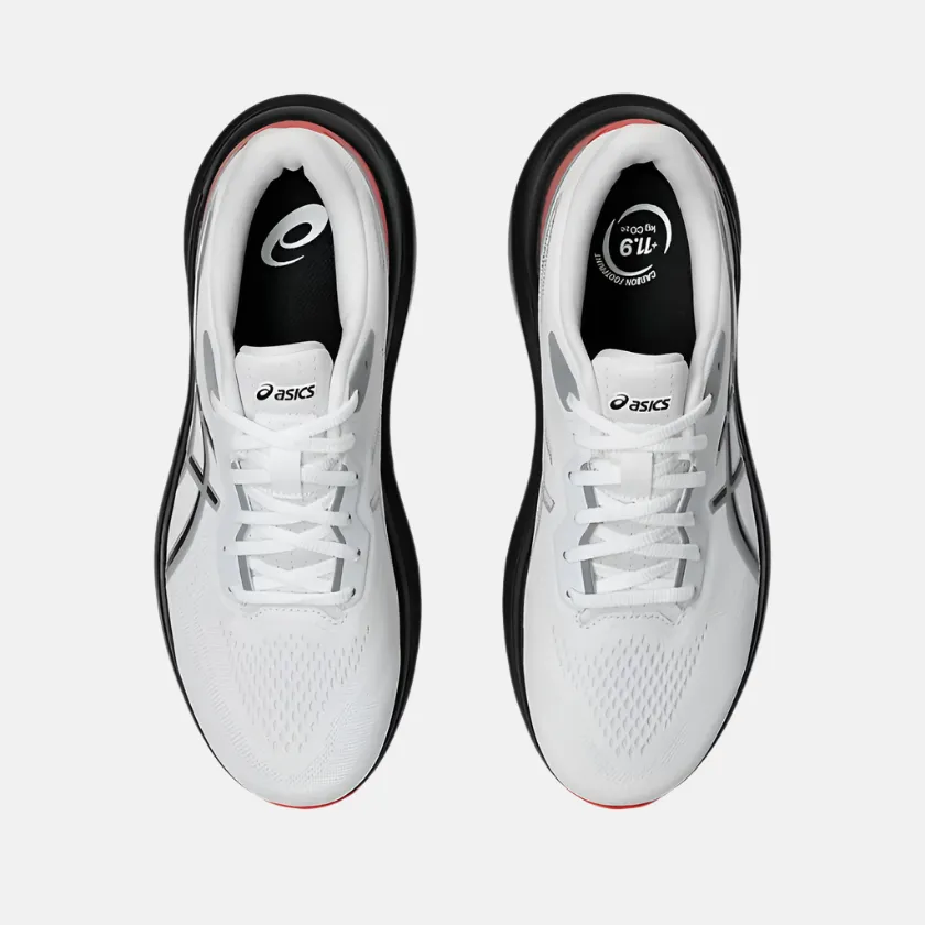 squash player shoes leather upper shoes Asics GT-1000 13 Men's Running Shoes -White/Black