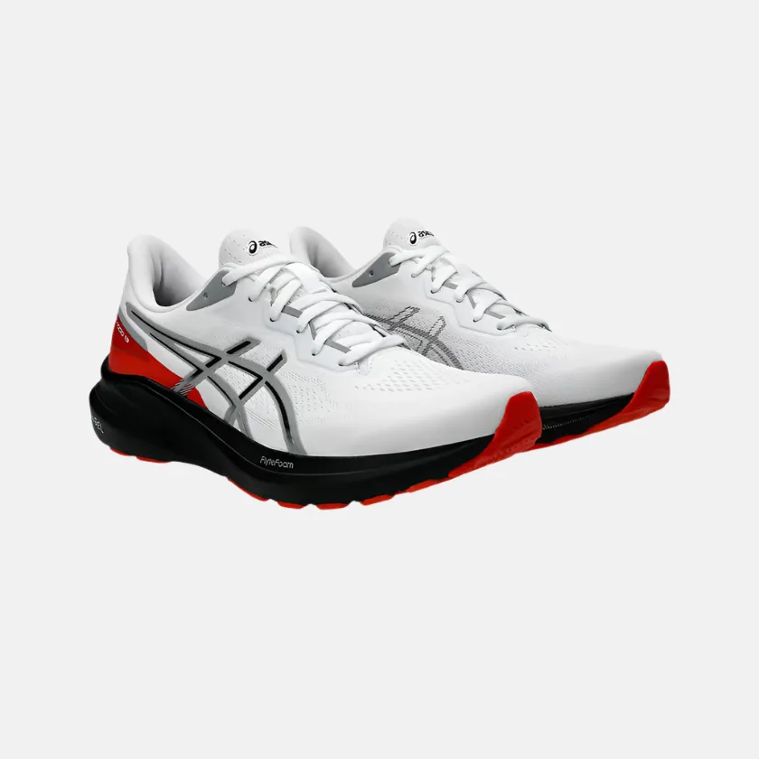 Asics GT-1000 13 Men's Running Shoes -White/Black training routine shoe goal