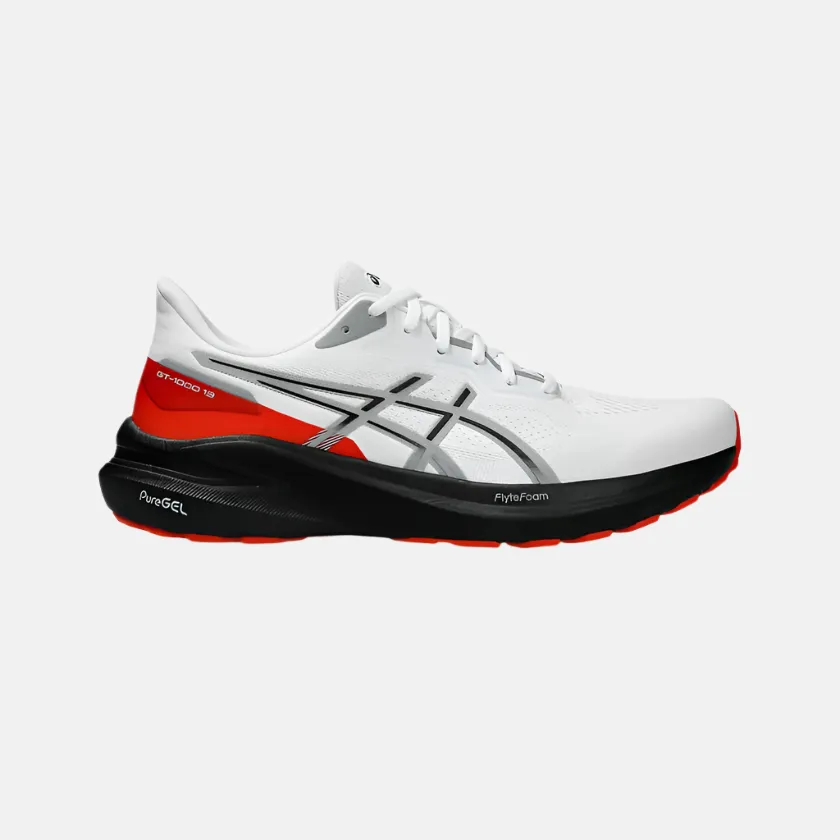 racing use Asics GT-1000 13 Men's Running Shoes -White/Black