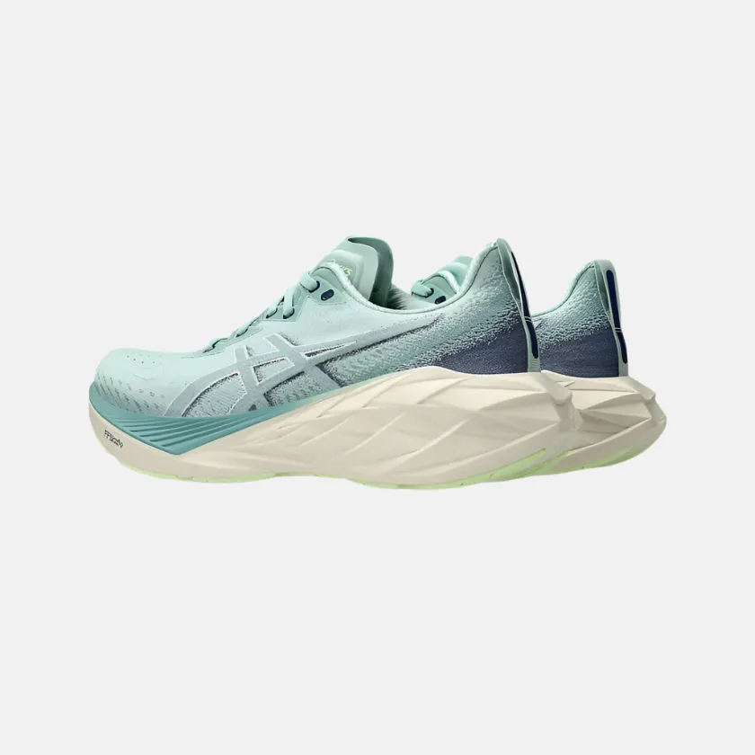 ASICS NOVABLAST 4 Men's Running Shoes - Light Celadon/Blue Expanse moisture - wicking - design shoes endurance - training