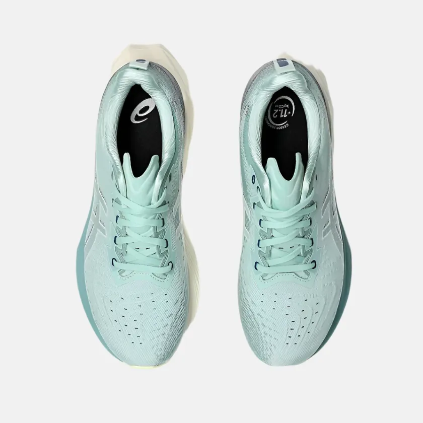 ASICS NOVABLAST 4 Men's Running Shoes - Light Celadon/Blue Expanse waterproof upper shoes Hiking