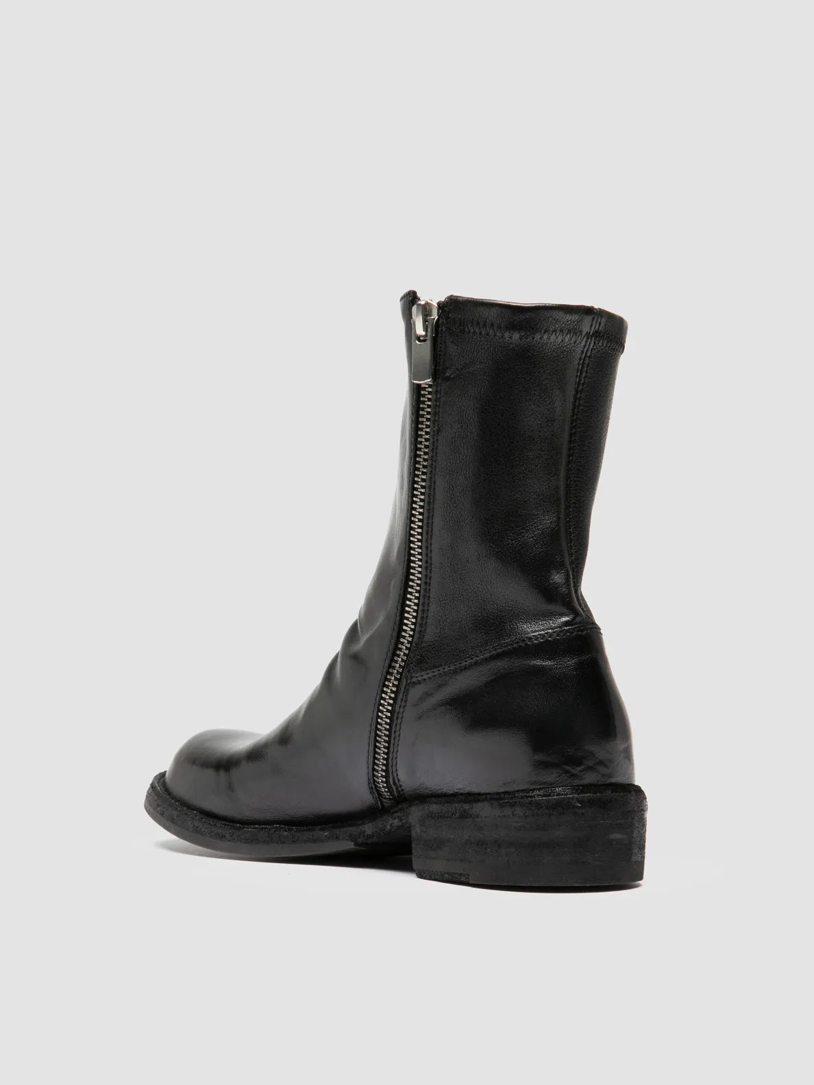 Joy Step Soul Step LEGRAND 171 - Black Leather Zipped Boots