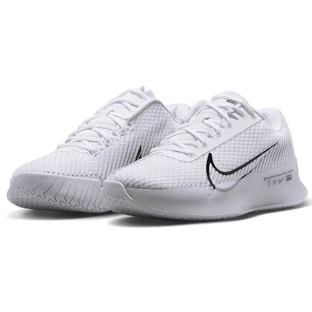Nike Women's Air Zoom Vapor 11 Tennis Shoes White and Black Kids Play