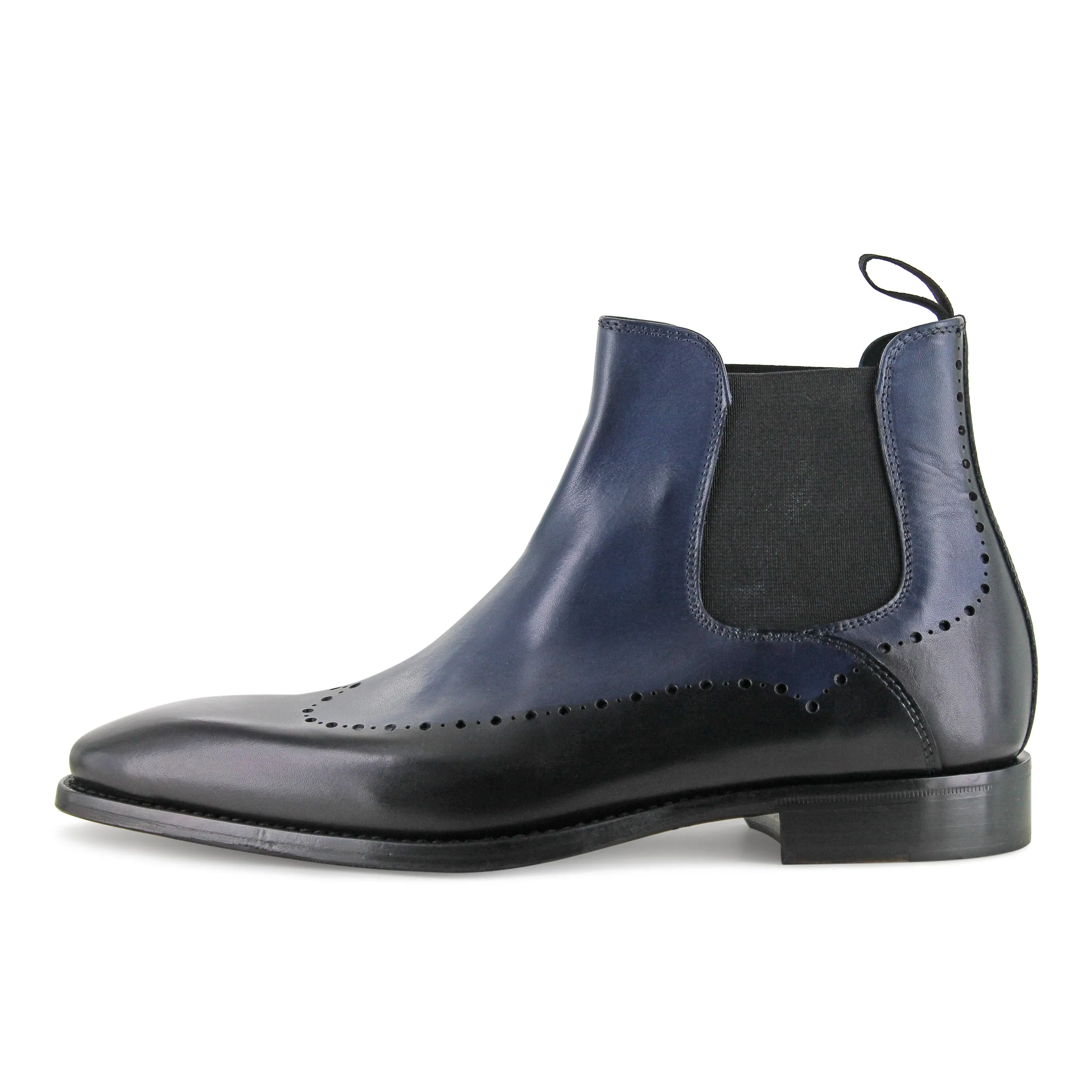 A835 - Deep Blue Sea City Style Leather Boots