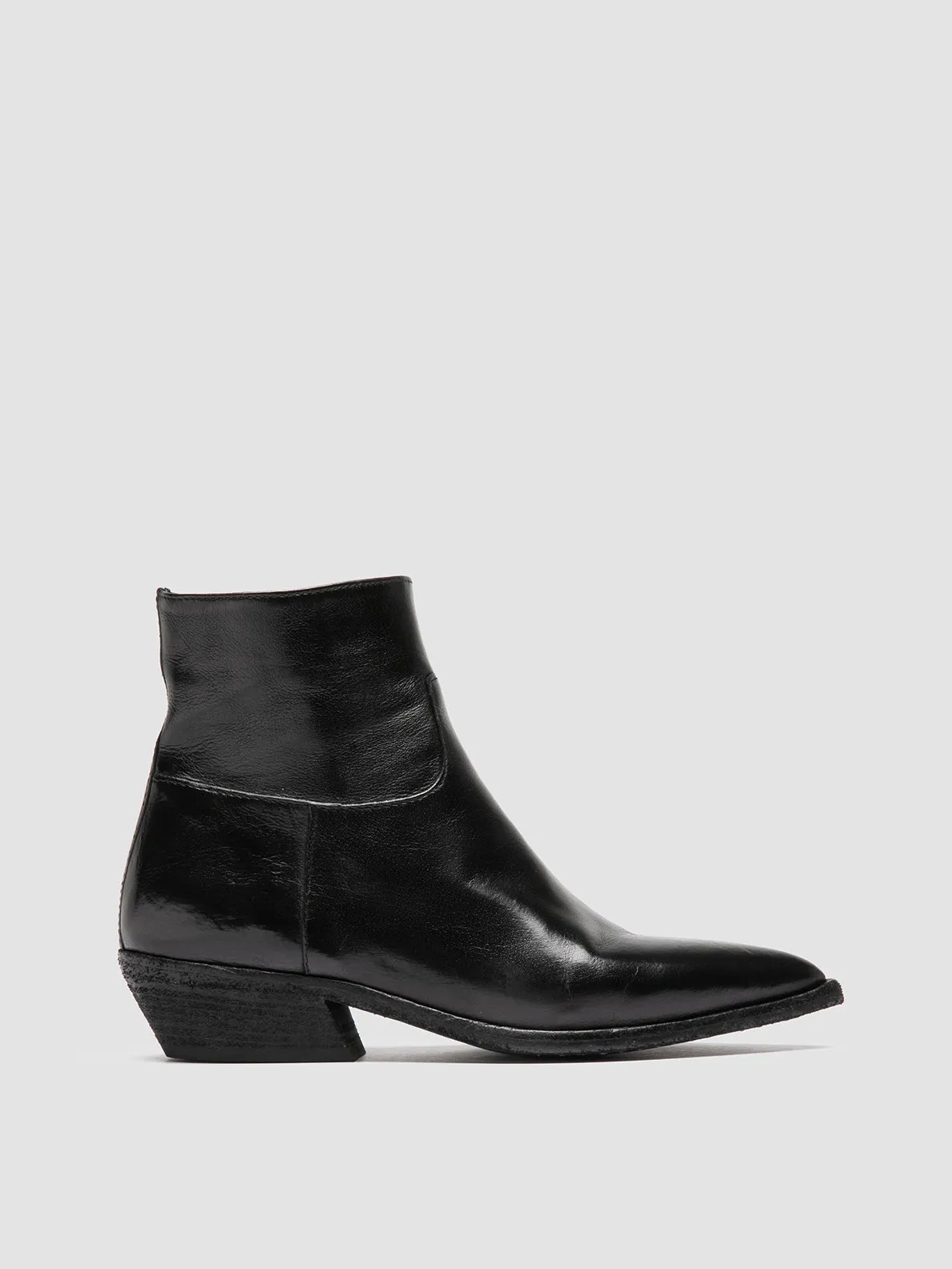 Story Glow NOELIE DD 102 - Black Leather Zipped Boots