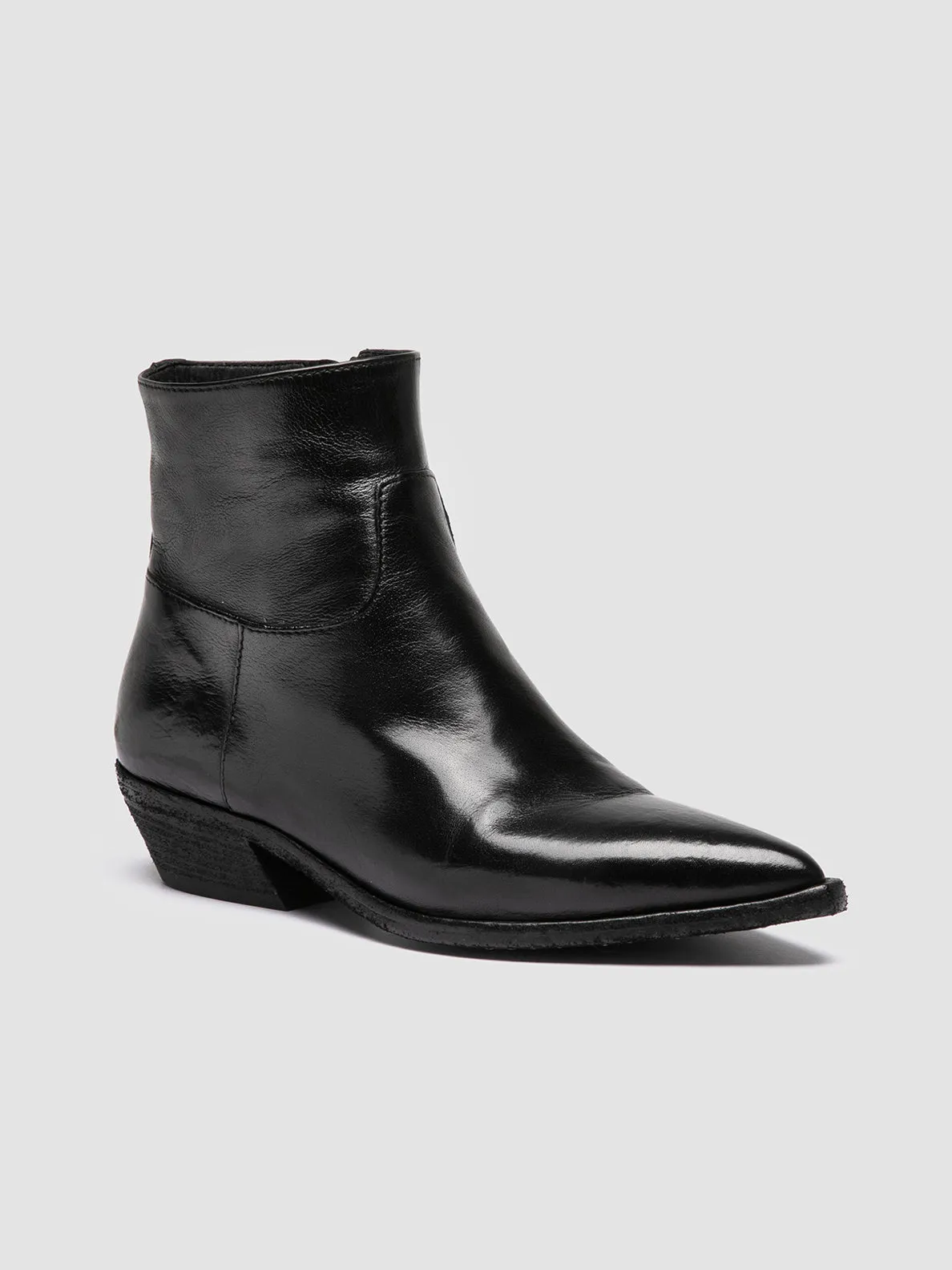 Trail Strong NOELIE DD 102 - Black Leather Zipped Boots