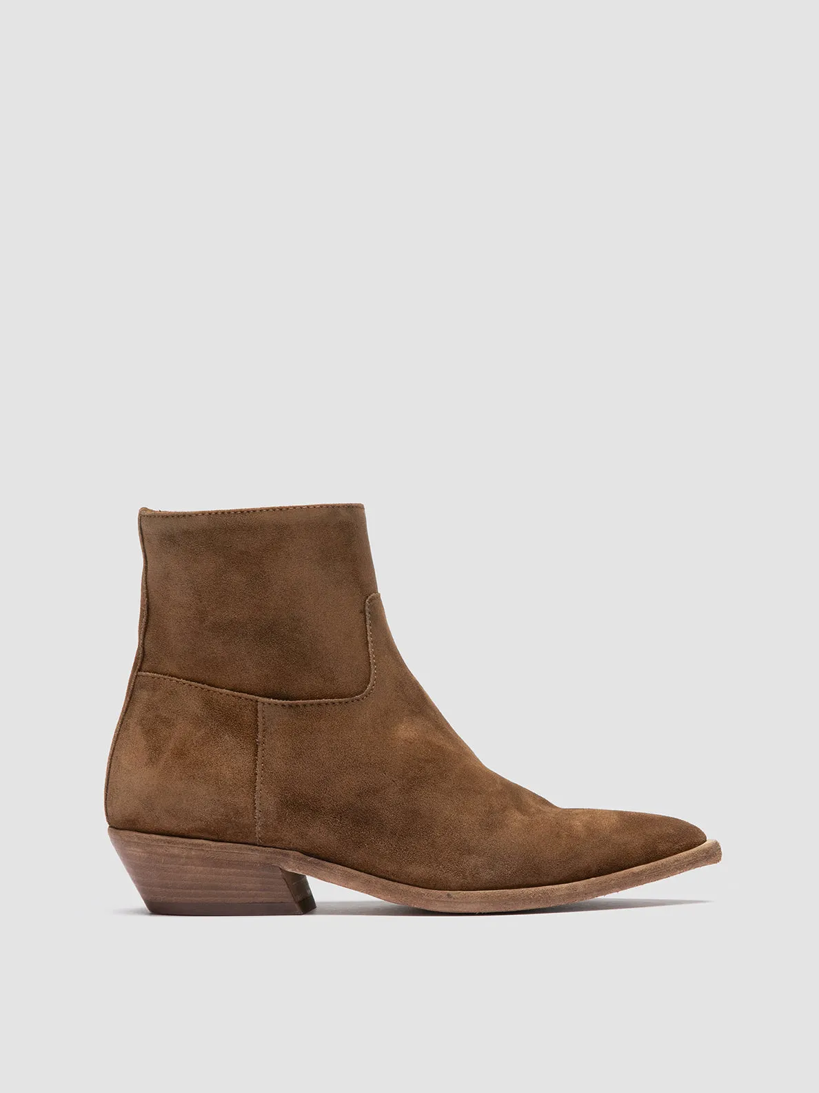 Party Glow Early Jog NOELIE DD 102 - Brown Suede Zipped Boots