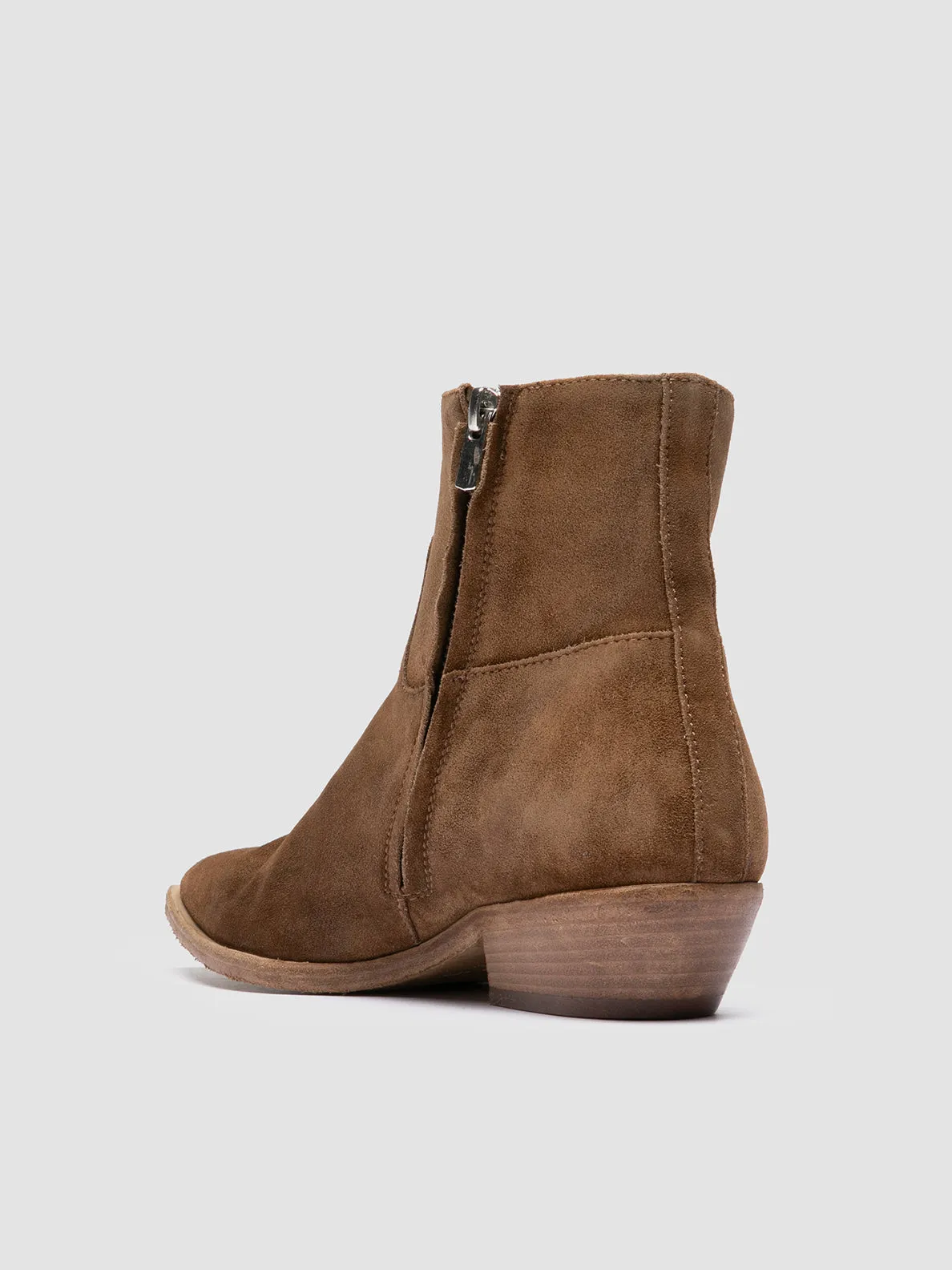 Daily Walk Flexibility NOELIE DD 102 - Brown Suede Zipped Boots