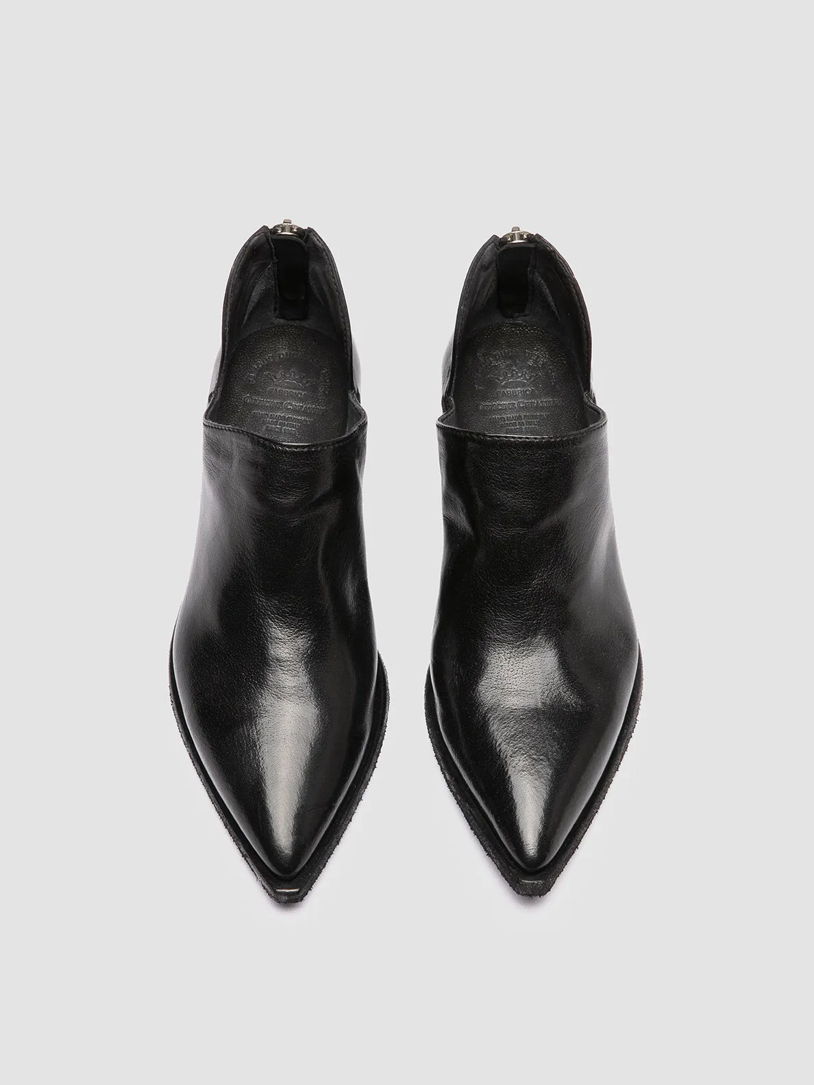 Clear Glow Step Light NOELIE DD 106 - Black Leather Zipped Boots