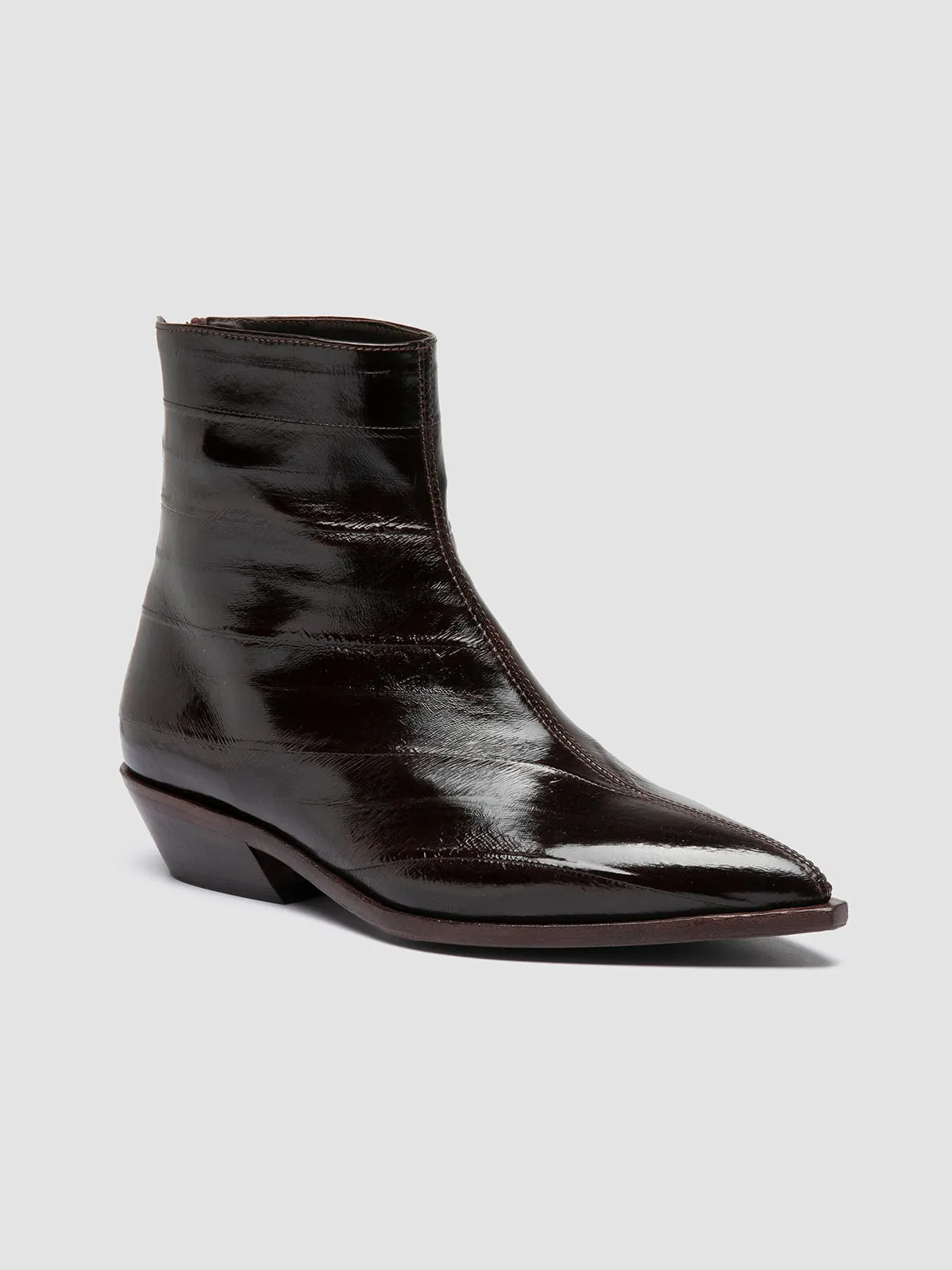 NOELIE DD 109 - Brown Leather Zipped Boots Daily Essential