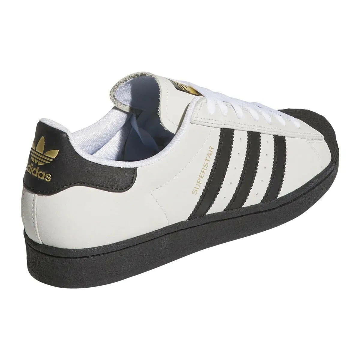 Adidas - Superstar Adv Shoes Crystal White/Black/White Skater Power