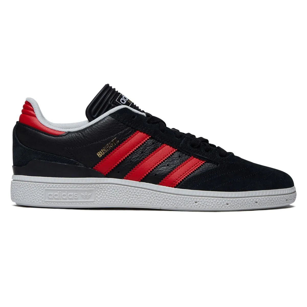 Comfortable ankle Responsive Grip Adidas Busenitz Shoes - Core Black/Better Scarlet/Ftwr White