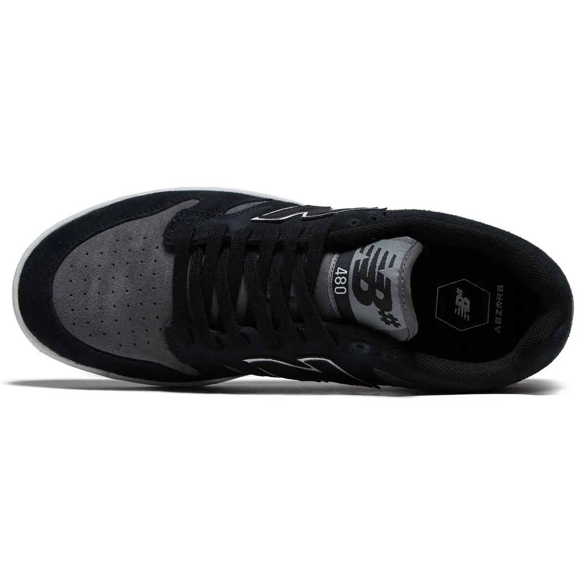 New Balance 480 Shoes - Black/Grey Flexible