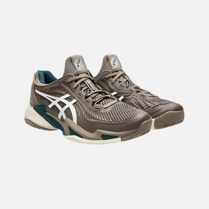 Asics Court FF 3 Men's Tennis Shoes -Taupe Grey/White Casual Weekend Activity