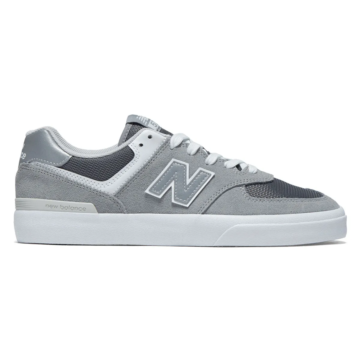 New Balance 574 Vulc Shoes - Grey/White Suede Adventure Style