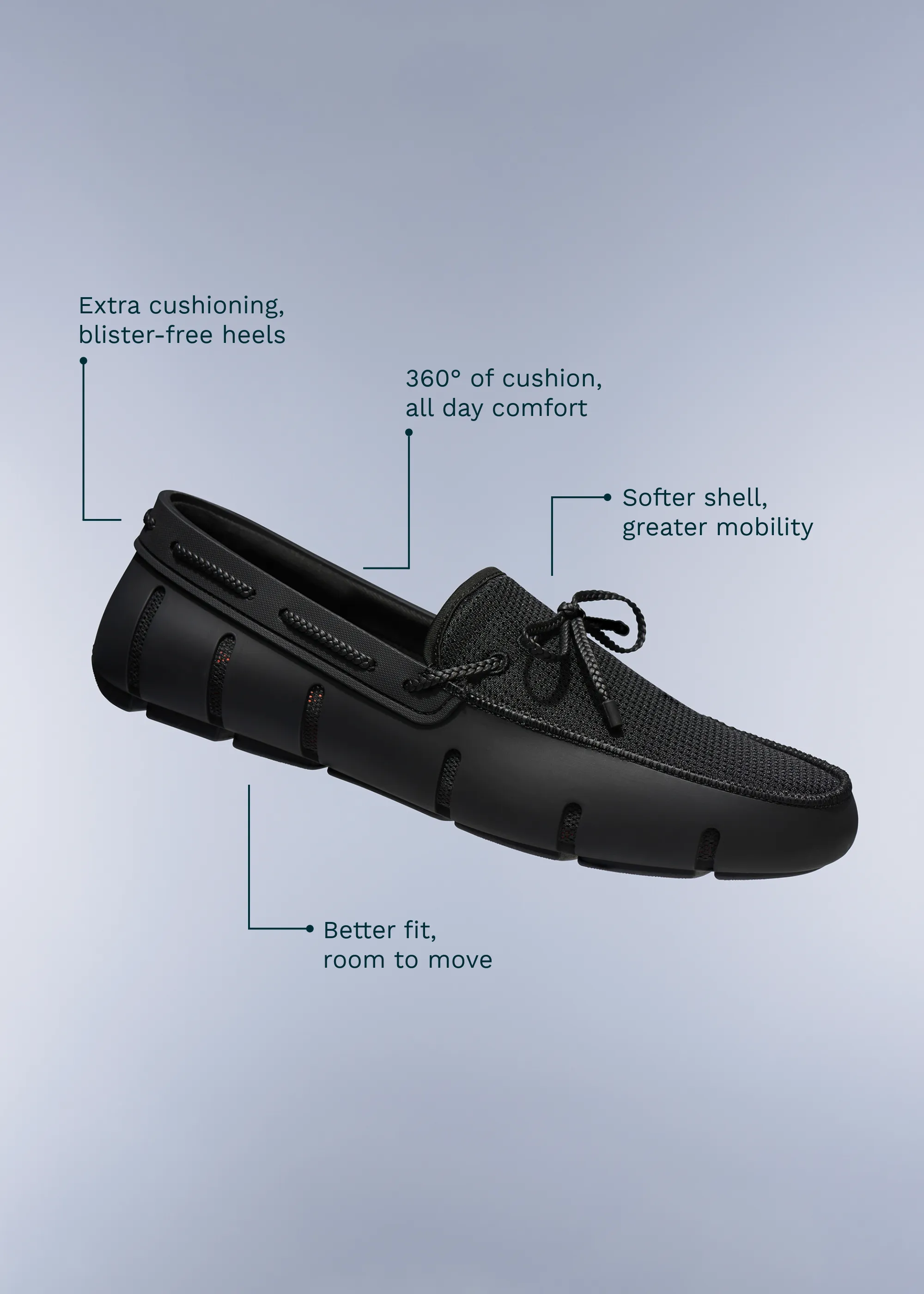 Clear Move Braided Lace Loafer