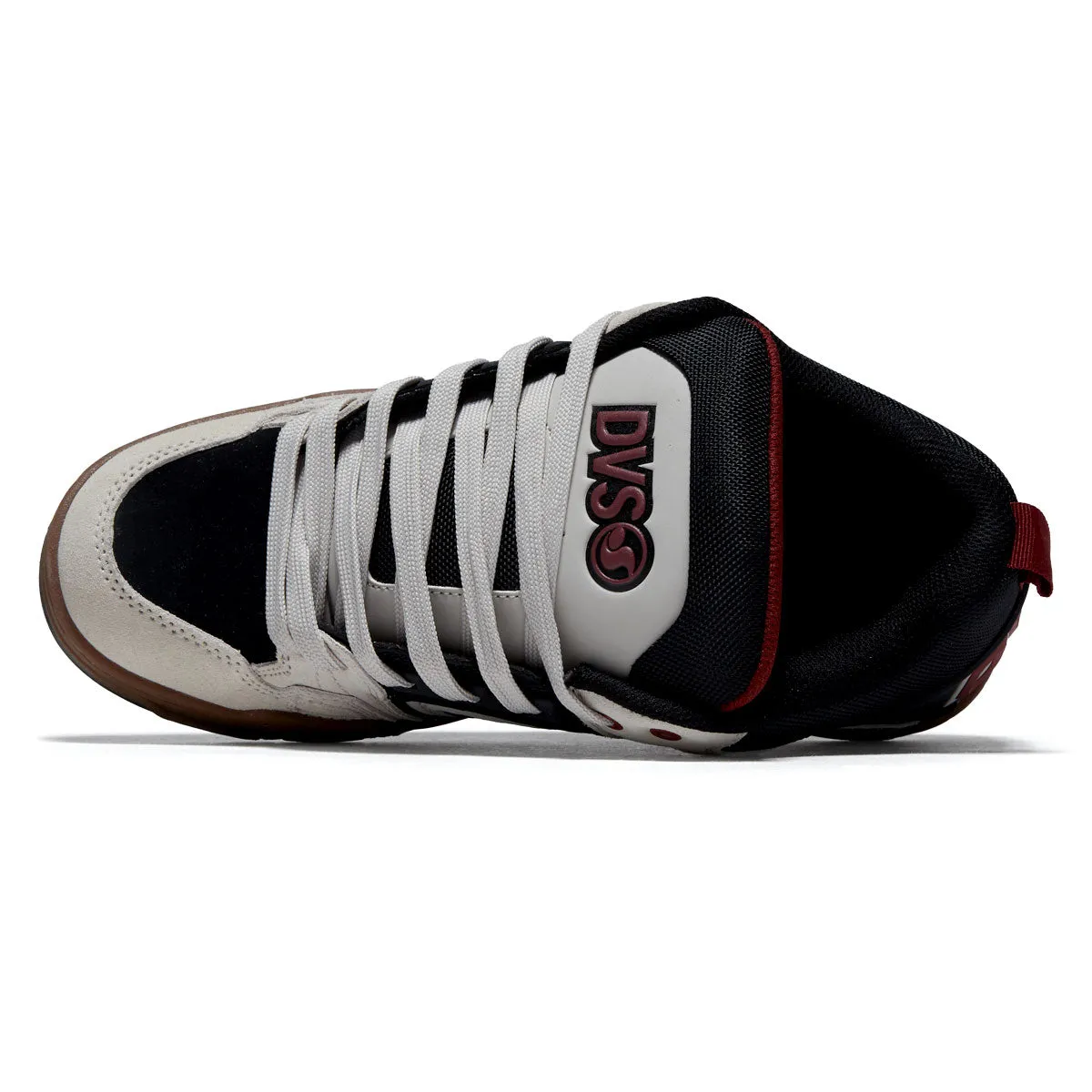 Modern Ride DVS Comanche Shoes - Silver Grey/Black/Ruby Wine Suede