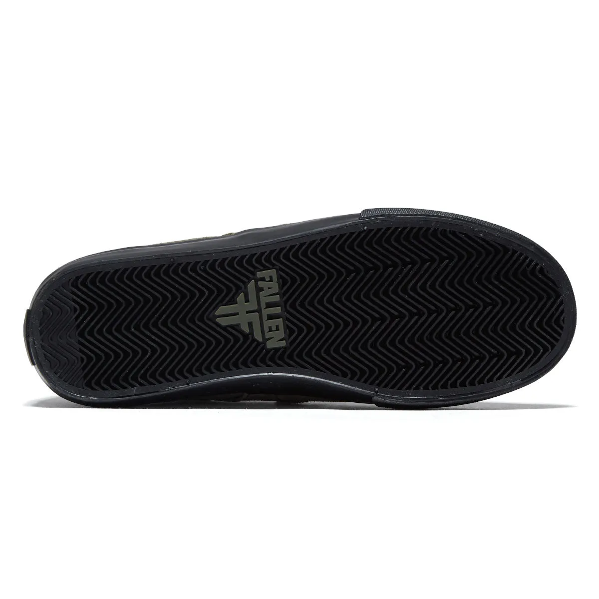 Fallen Melrose Shoes - Olive/Black Rubber Sole Quick Ride Comfort