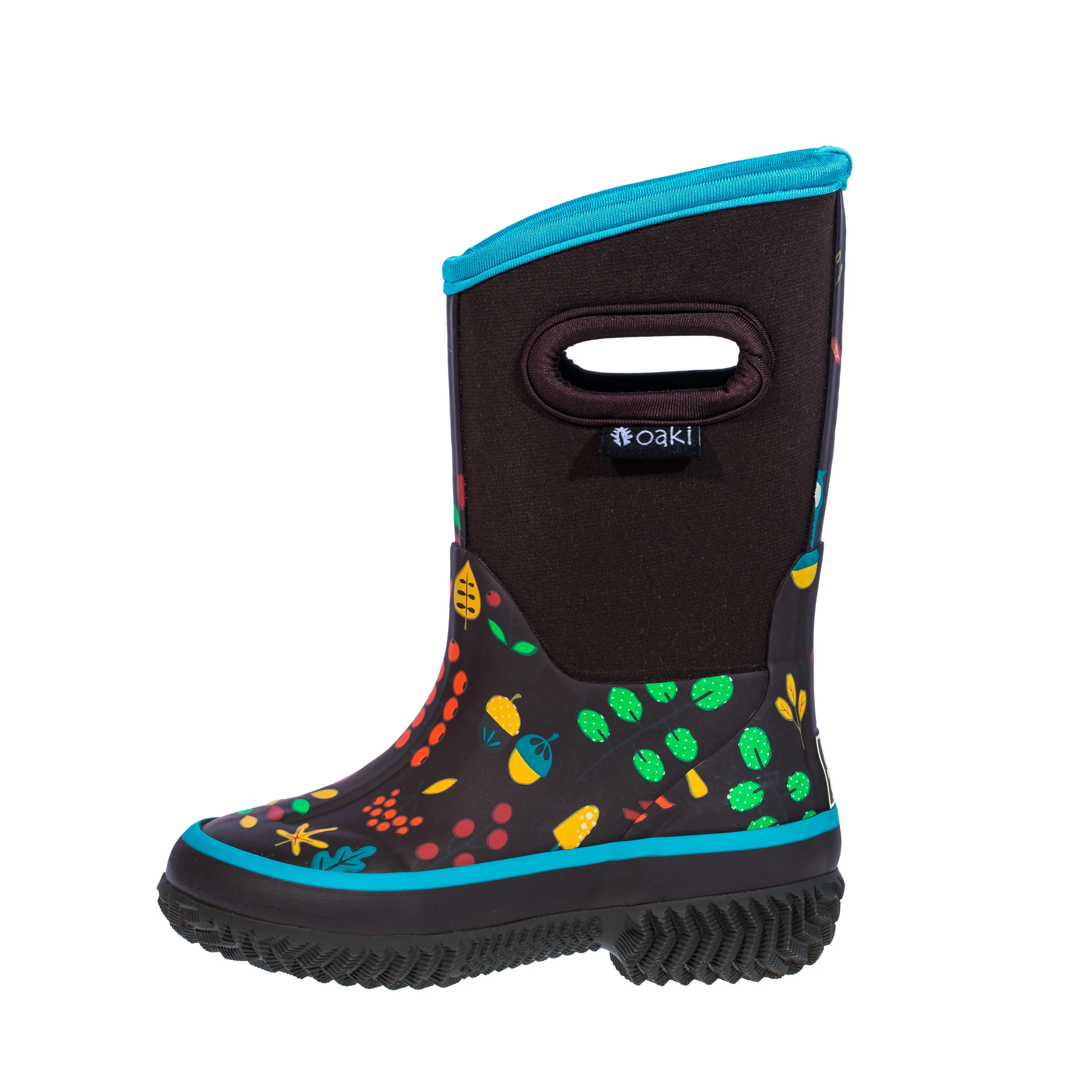 Forest Animals Neoprene Rain/Snow Boots All-Weather Walks Waterproof Design