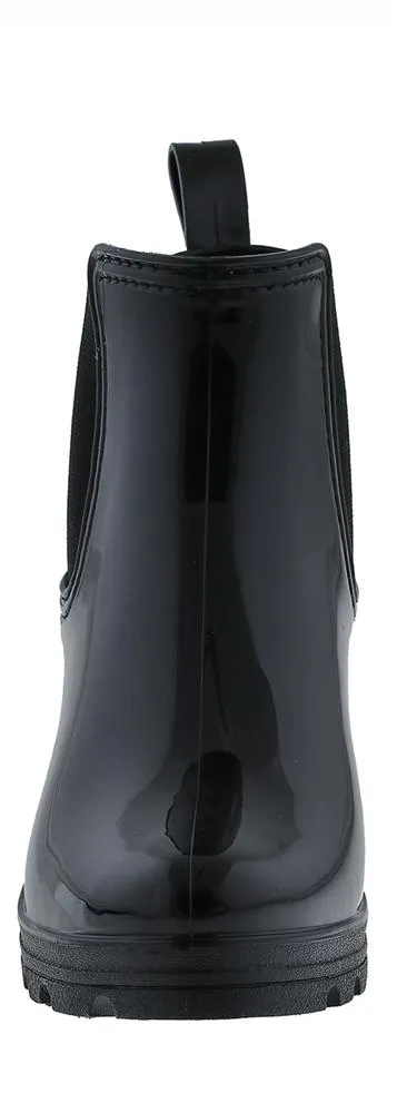 Ladies Jodhpur Rain Boot with Shiny Upper and Elastic Gores Outdoor Adventures