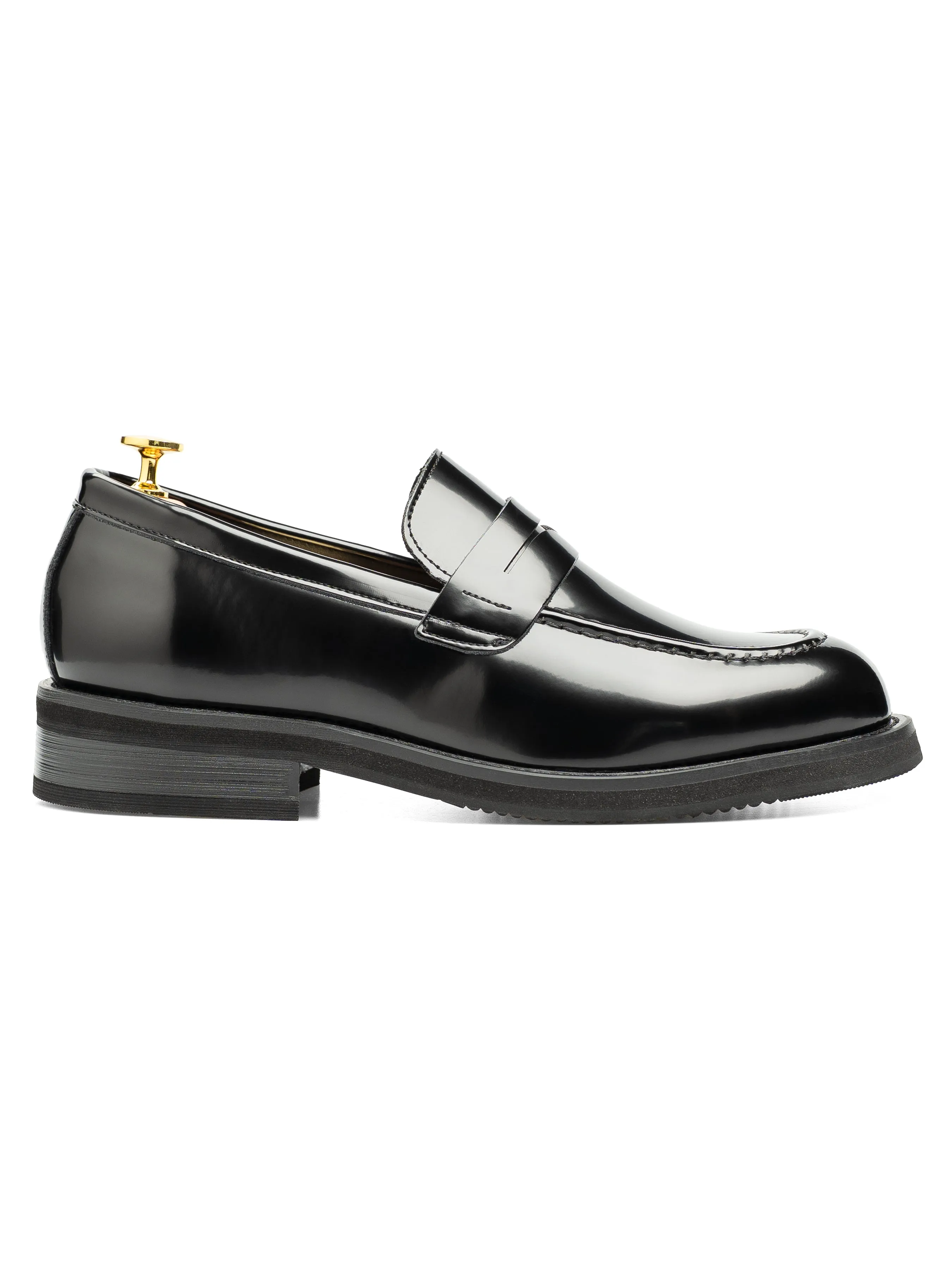 Vincero Penny - Black Patent Leather Comfortable All-day Shoes Lightweight Design
