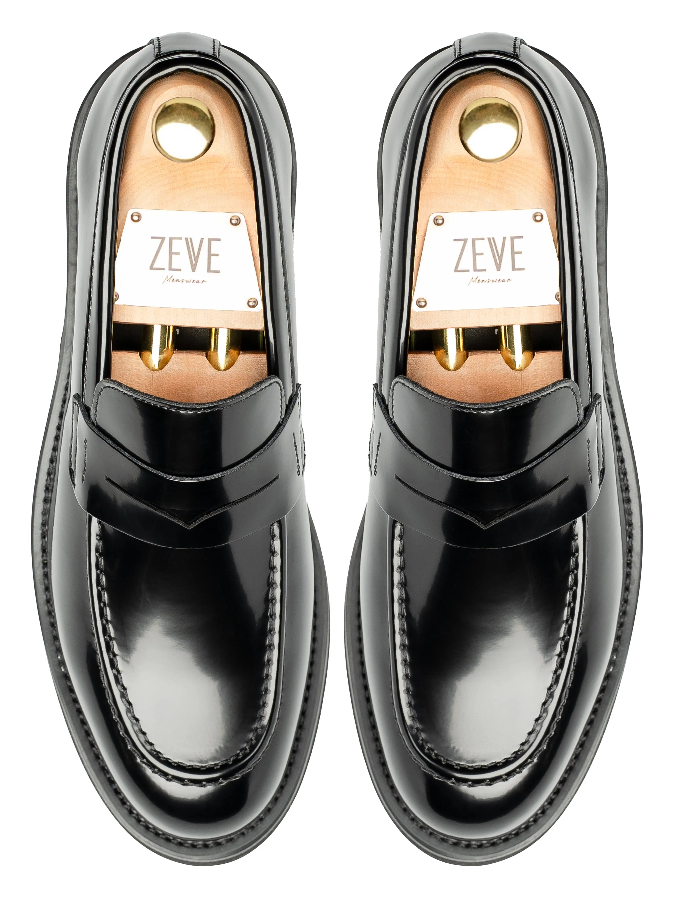 Foot Soft Vincero Penny - Black Patent Leather