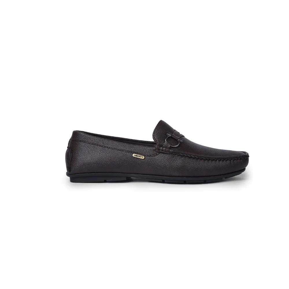 Fortune By Liberty Mens SME-2E Brown Formal Loafers Sole Free Timeless Fit