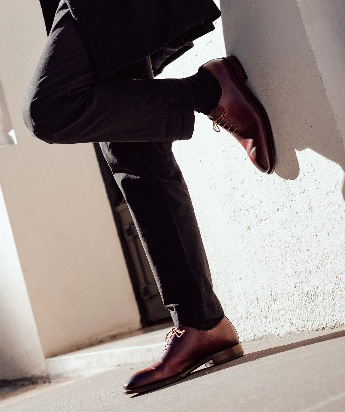 Stable Core Deep Shade Richelieu GIULIA Bordeaux Patin??