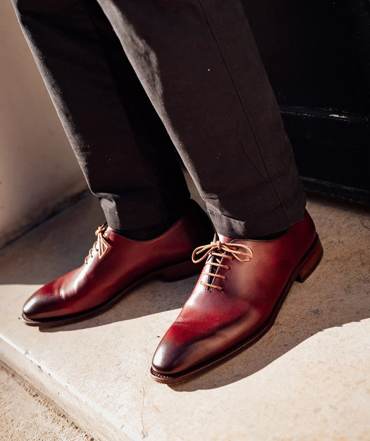 Richelieu GIULIA Bordeaux Patin?? Step Tall photo shoot