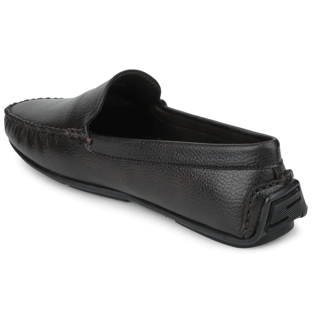 Fortune Brown Casual Loafers For Men AVL-4 By Liberty Air Pace Lightweight Slip-Ons