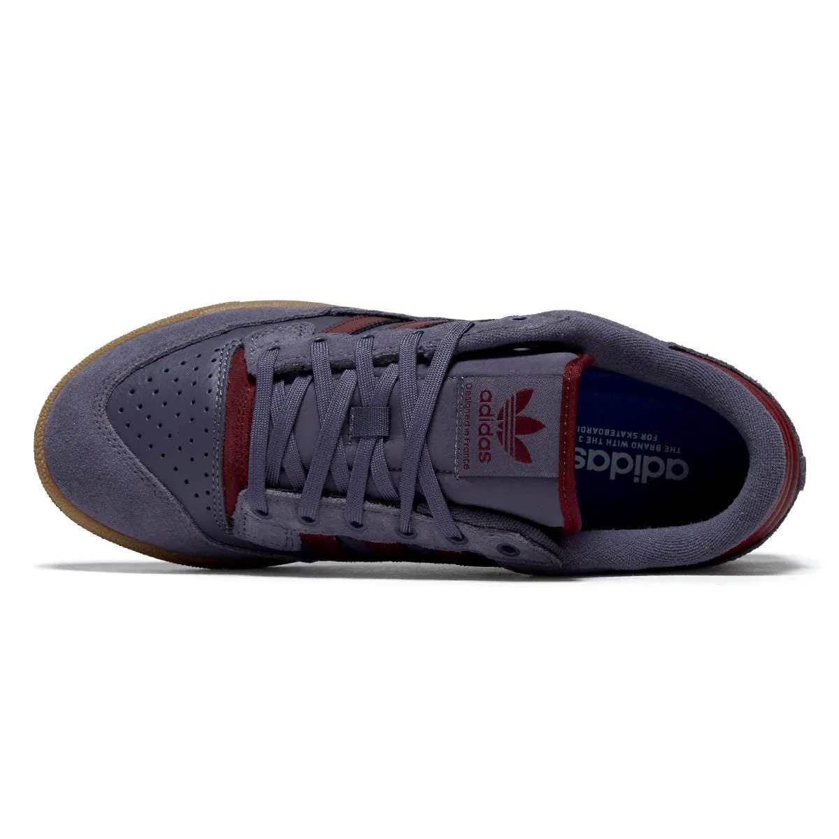 Adidas Centennial 85 Low ADV Shoes - Preloved Violet/Red/Gum Skate Ready Gear Pace Support