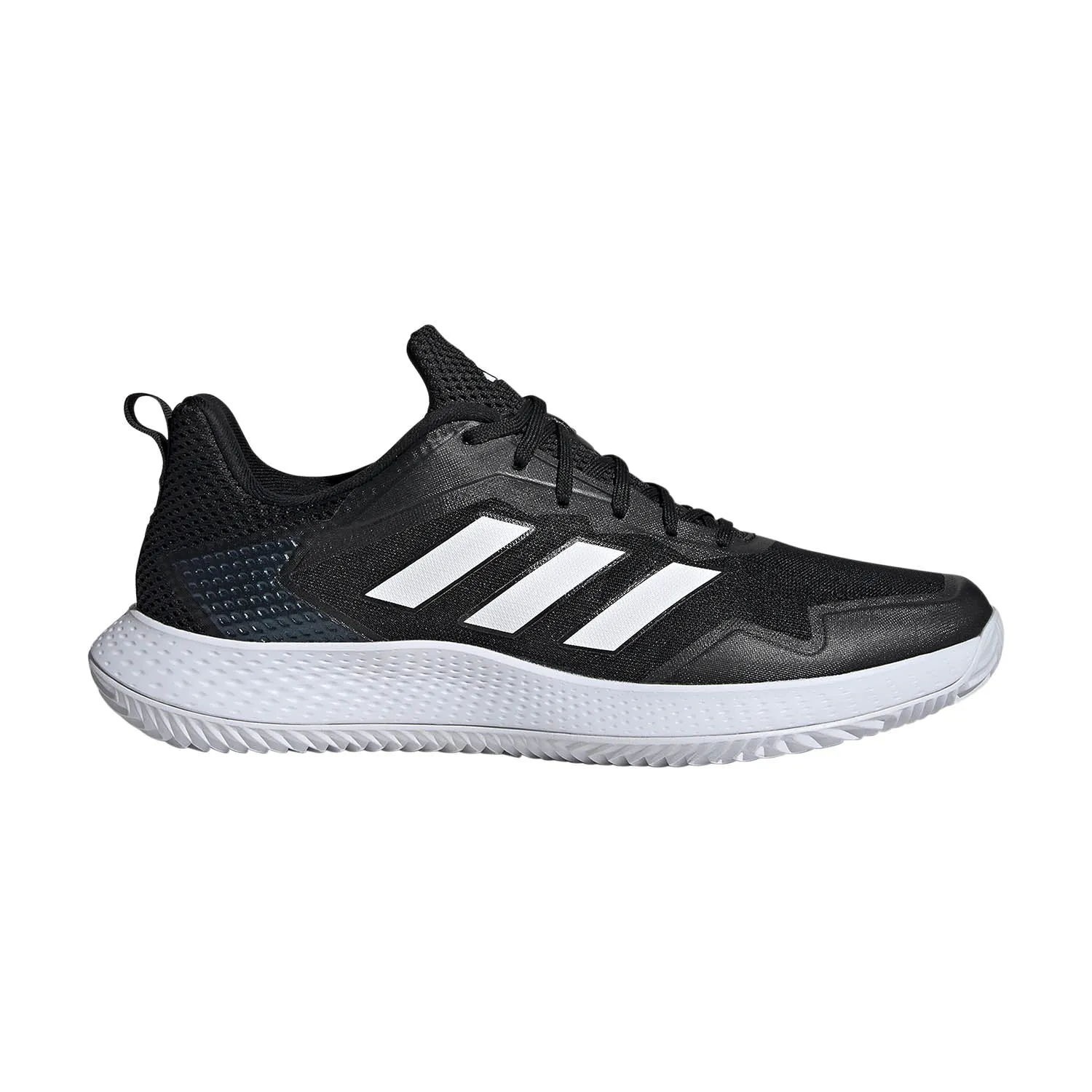 Long Walk Quick lacing Adidas Defiant Speed Clay Court Tennis Shoes (Mens) - Black/White