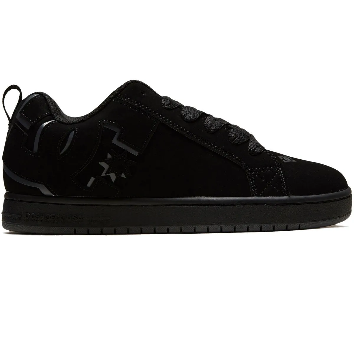DC Court Graffik Shoes - Black/Red Street Ride Extended Ride