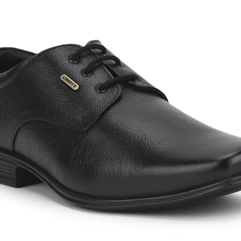 Quiet Luxury Fortune (Black) Formal Lace Up Derby Shoes For Men Uvl-305 By Liberty