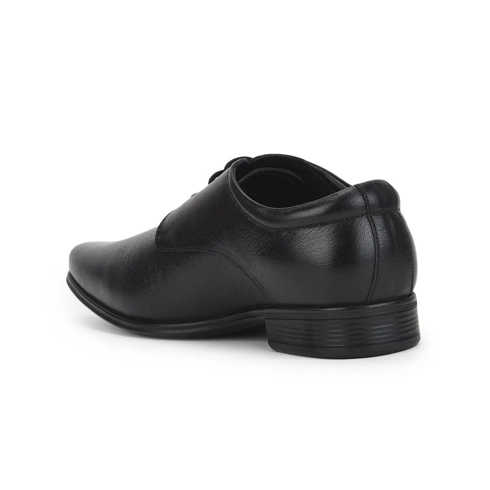 Fortune (Black) Formal Lace Up Derby Shoes For Men Uvl-305 By Liberty Crisp Appeal