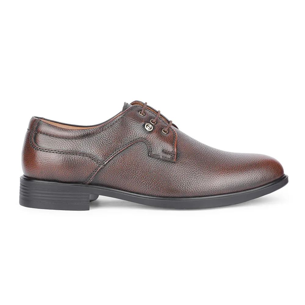 Healers Formal Brown Lacing Derby Shoes For Men S201-05 By Liberty Detail Driven Elegant Urban Edge