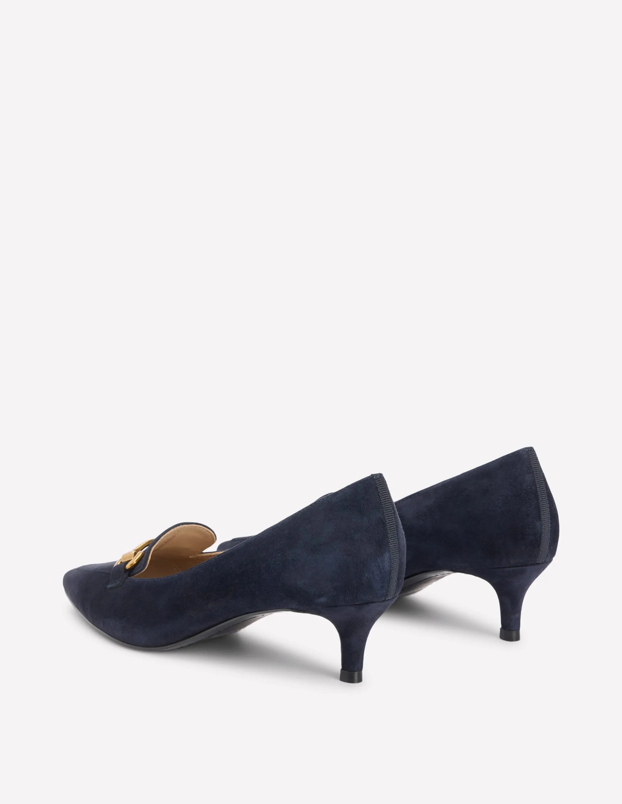 Iris Heel Snaffle Point Loafer-Navy casual wear shoes