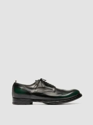 ANATOMIA 012 - Green Leather Derby Shoes Balanced Build Chic Look