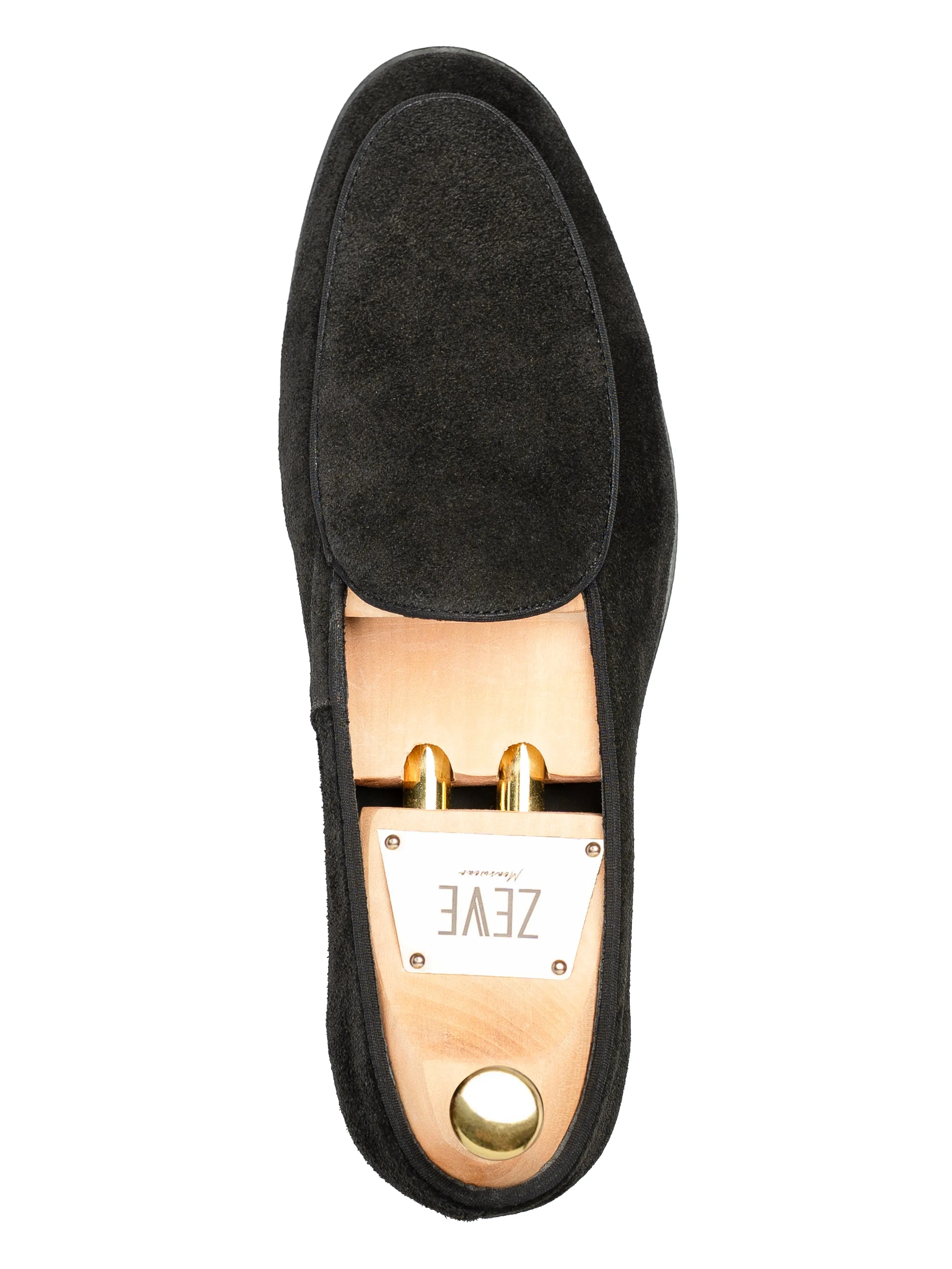 Versatile Comfort Shoes Morning Stroll Belgian Loafer - Black Suede Leather