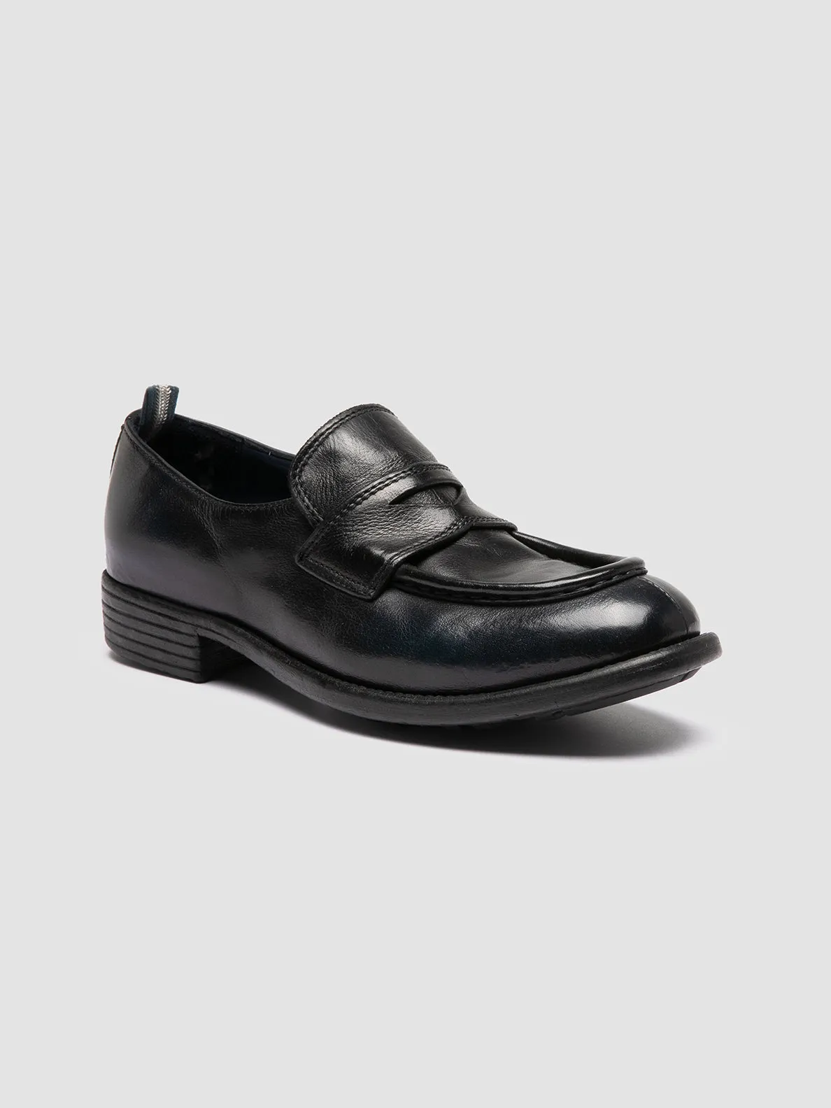 Bright Steps All-Purpose Comfort CALIXTE 020 - Navy Leather Penny Loafers