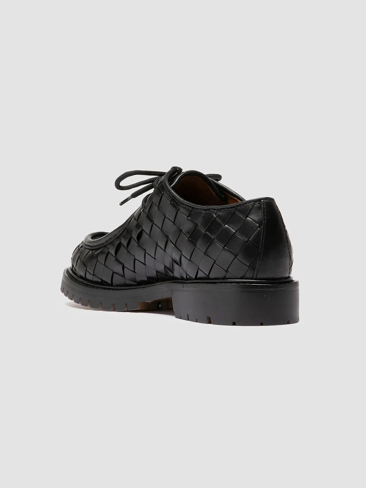 BOSS 015 - Black Leather Derby Shoes well made High End Footwear