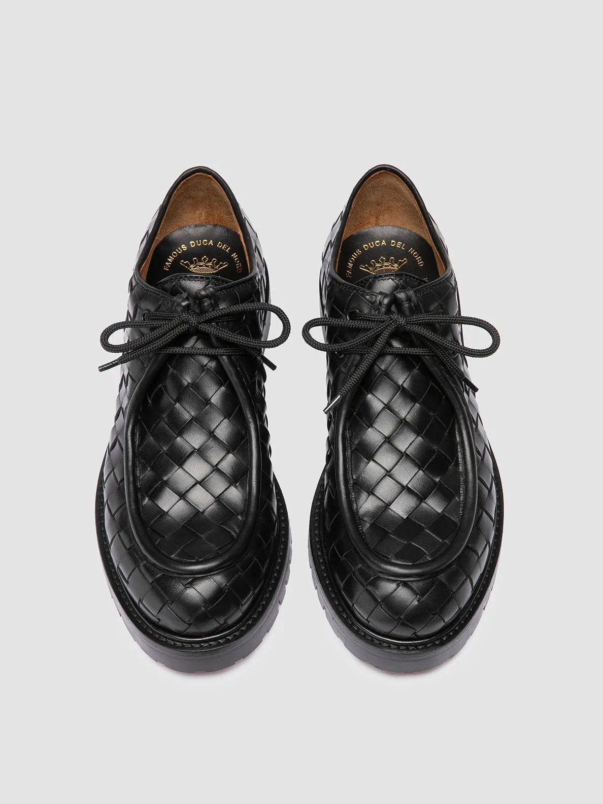 BOSS 015 - Black Leather Derby Shoes Stylish Business Attire
