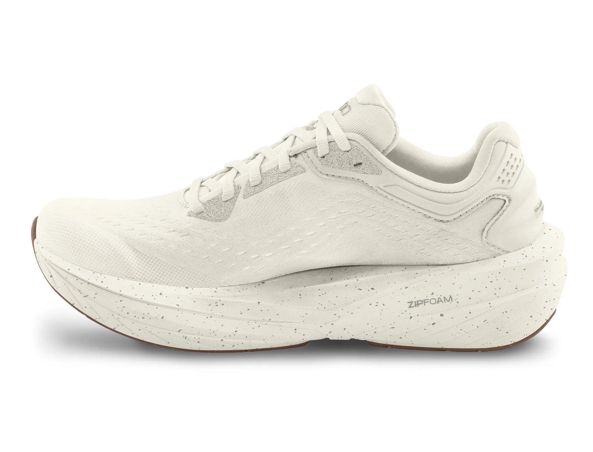 Women's Topo Phantom 4 running in a charity run shoes padded tongue comfort