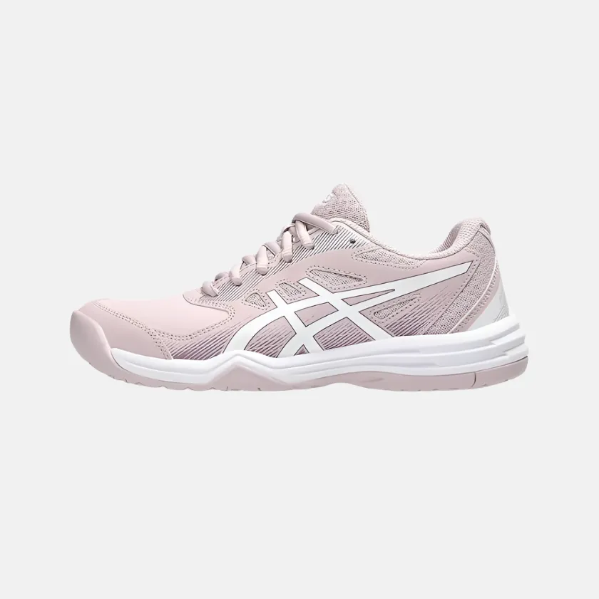 Ankle Ease Zip Up Design Asics Court Slide 3 Women's Tennis Shoes -Watershed Rose/White