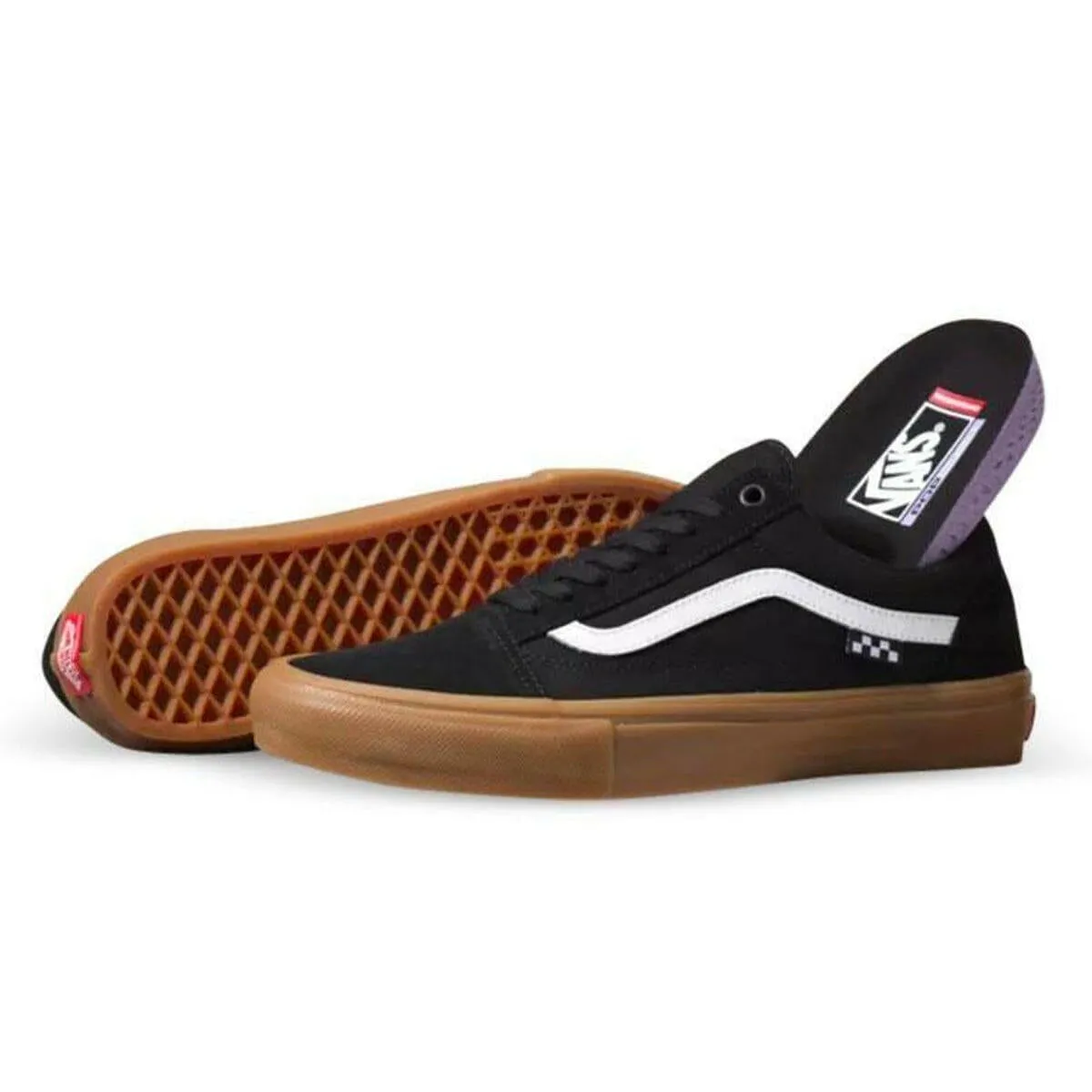 Complete Grip Vans - Skate Old Skool Shoes Black/Gum